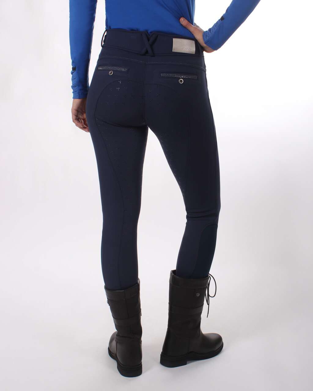 QHP Aylinn Softshell Vollbesatz Reithose Damen