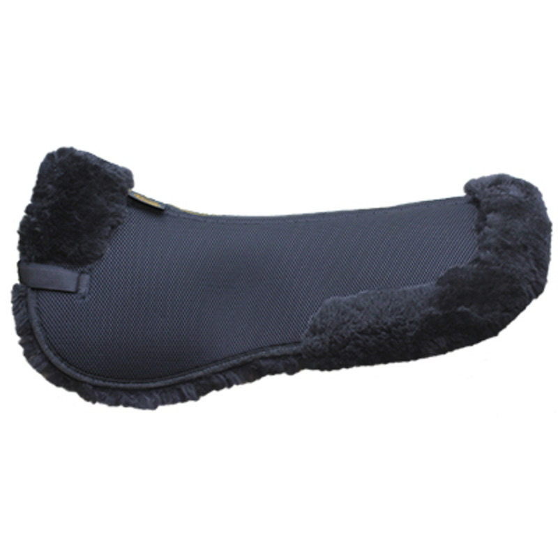 Euroriding AirTec Sattelkissen Lammfell mit Fellrand