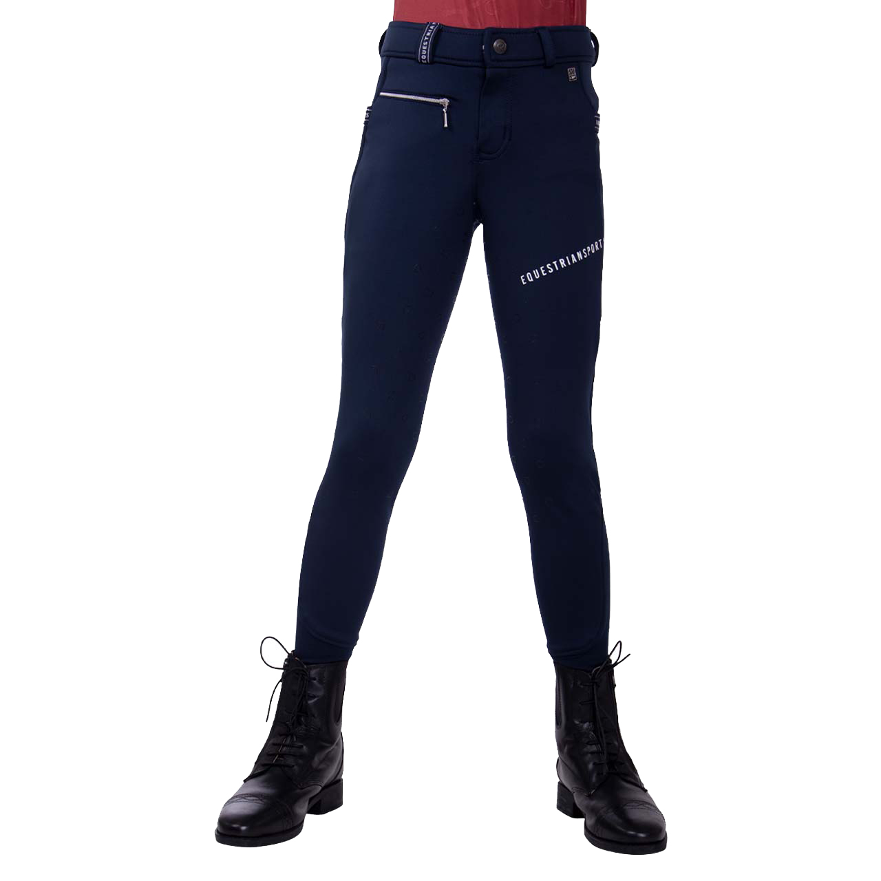 QHP Marlous Junior Vollbesatz softshell Reithose Kinder