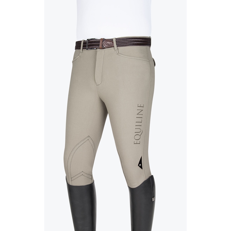 Equiline Herren Reithose Kniebesatz Grafton Mikrofaser