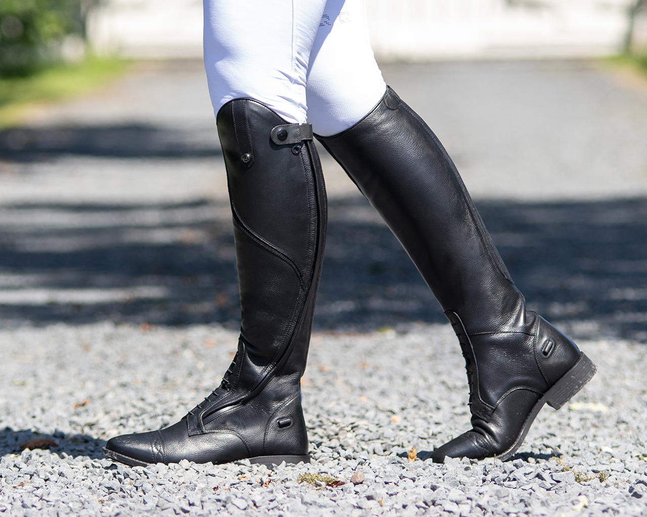 QHP Tamar Junior Leder Reitstiefel Kinder