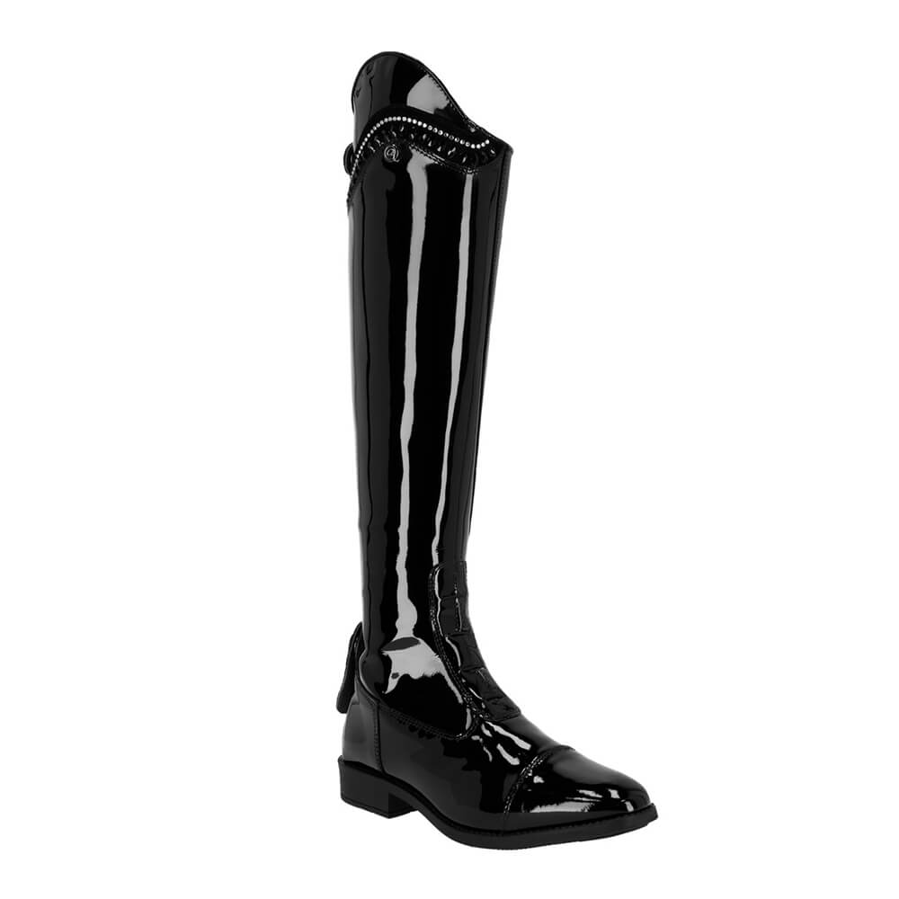 QHP Reitstiefel Lackleder Lamira