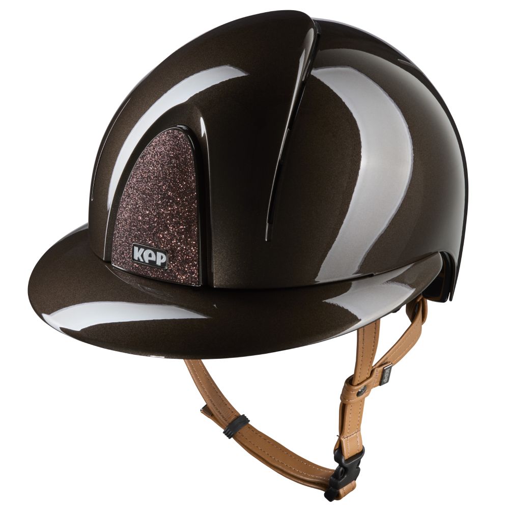 KEP Smart Nova Metal Polish beige Strap Polo Visor Star Reithelm