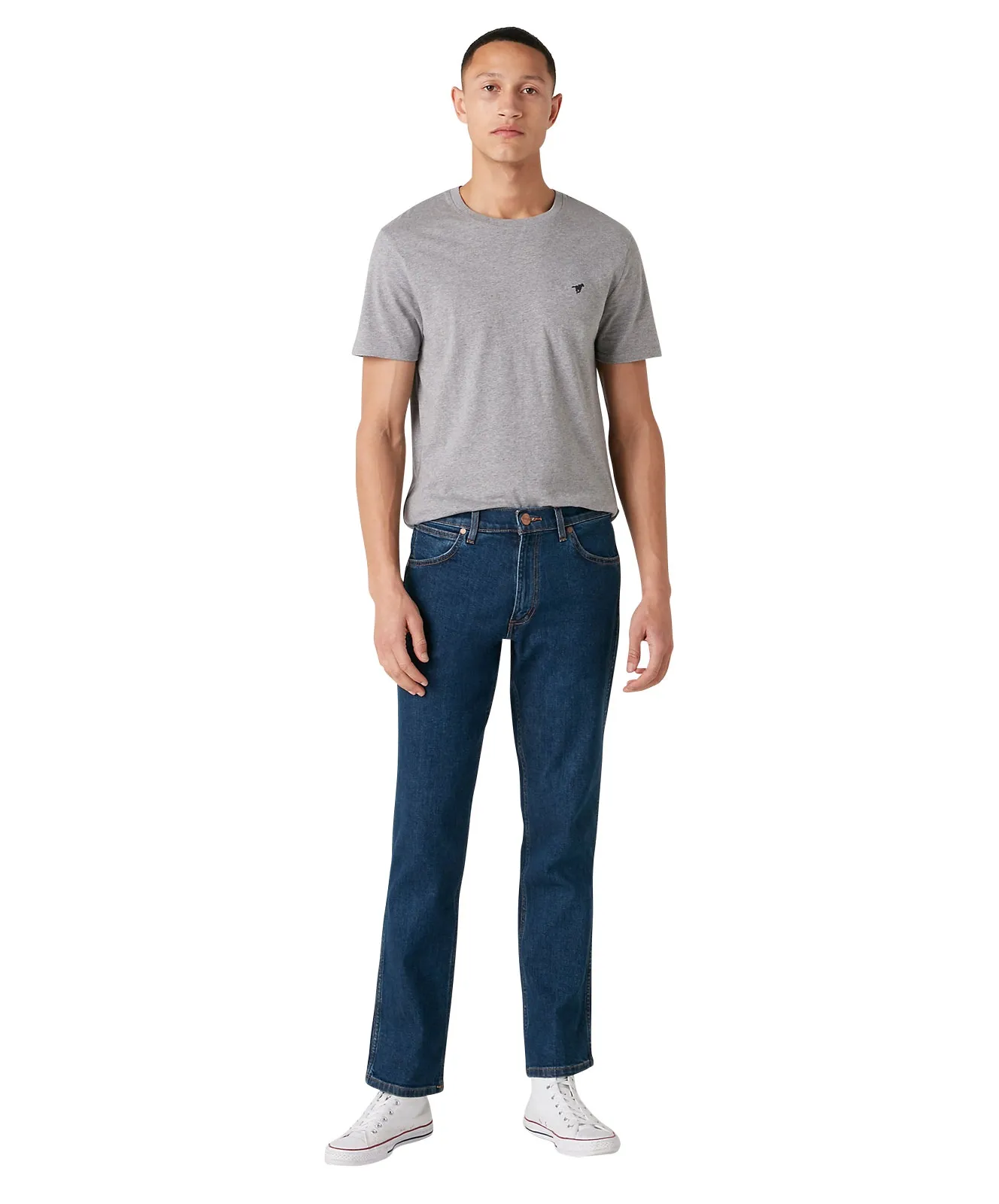 Wrangler Straight Jeans Greensboro in Darkstone