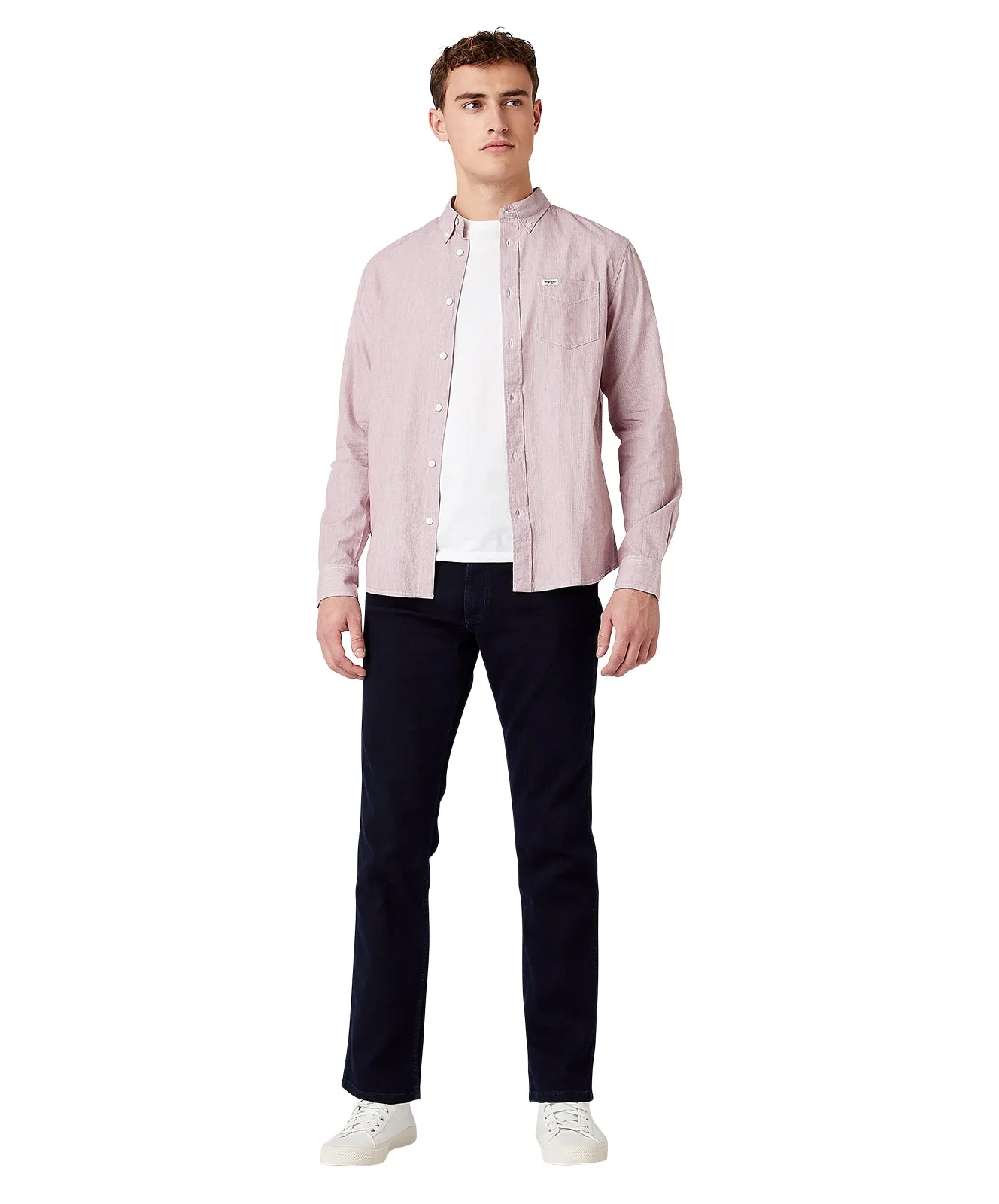 Wrangler Straight Jeans Greensboro in Black Back