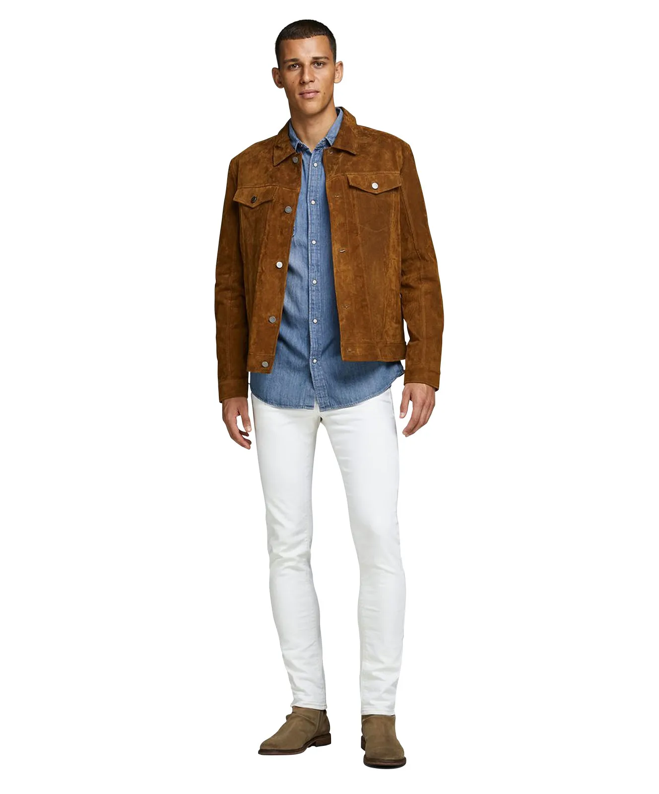 Jack & Jones Jeanshemd Heridan Shirt in Medium Blue Denim