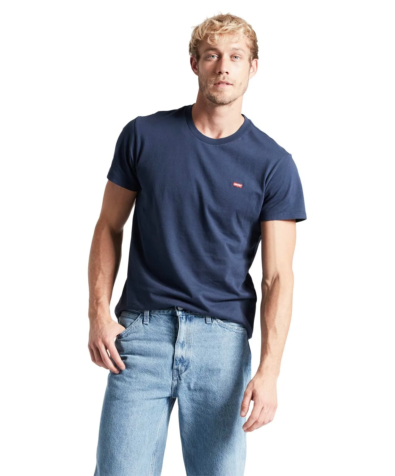 Levis T-Shirt Original Tee in Dress Blues