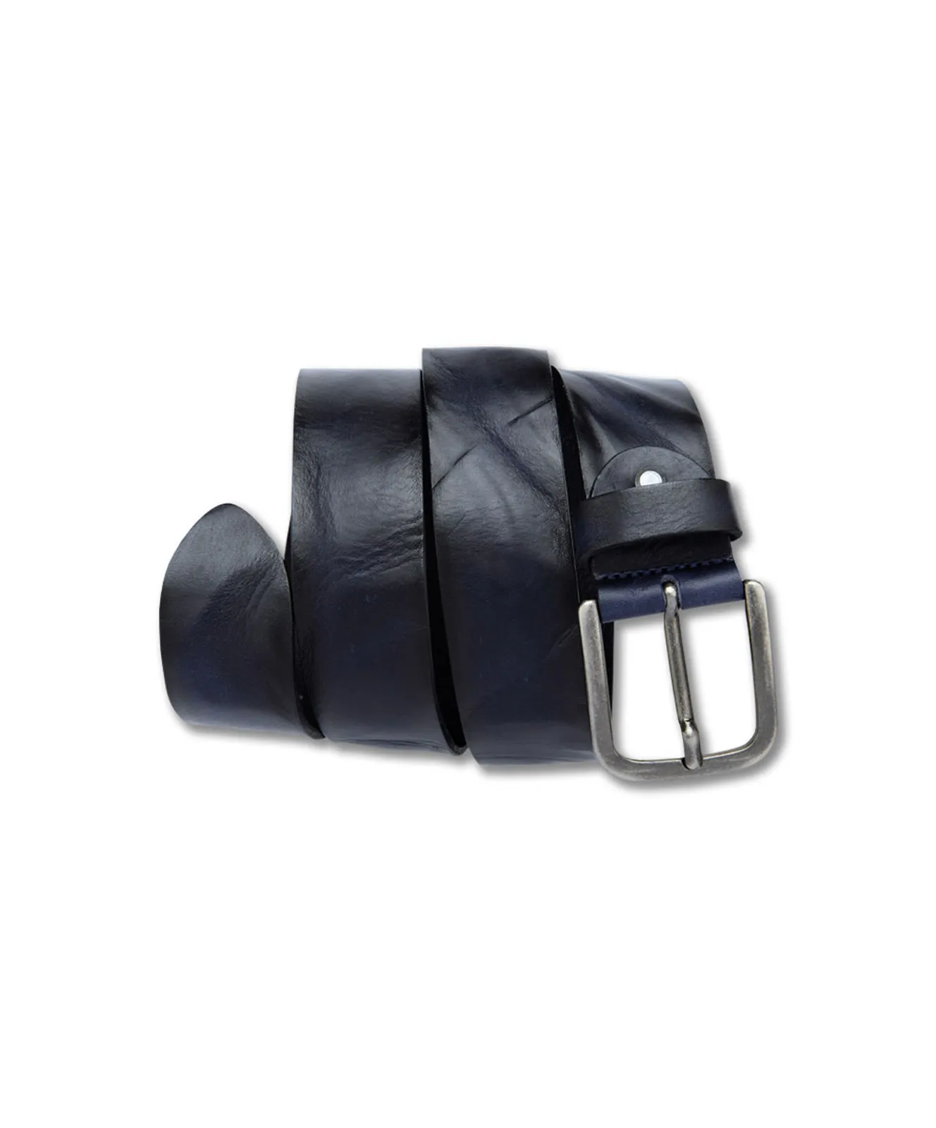 Bernd Götz Ledergürtel 402853 - 4cm Walkledergepr. Gürtel in Dunkelblau