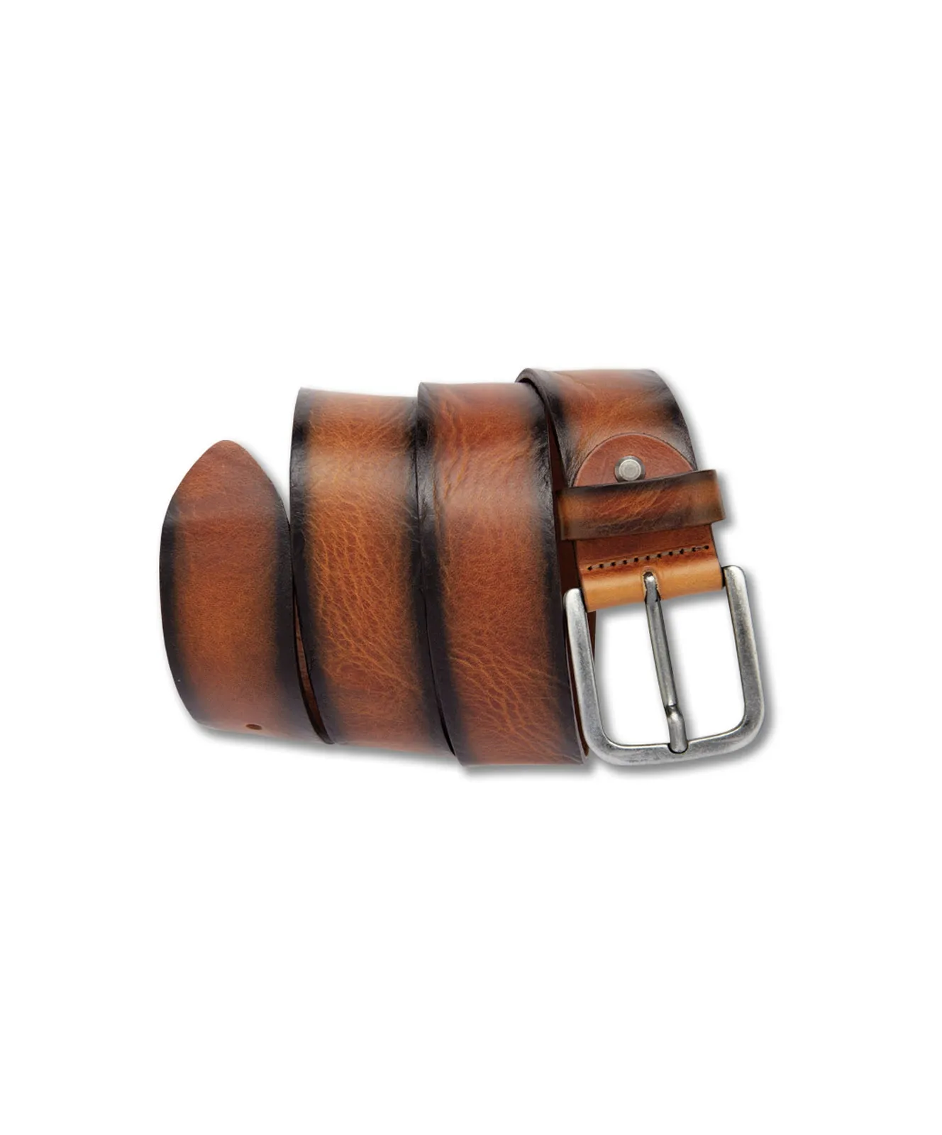 Bernd Götz Ledergürtel 402853 - 4cm Walkledergepr. Gürtel in Cognac