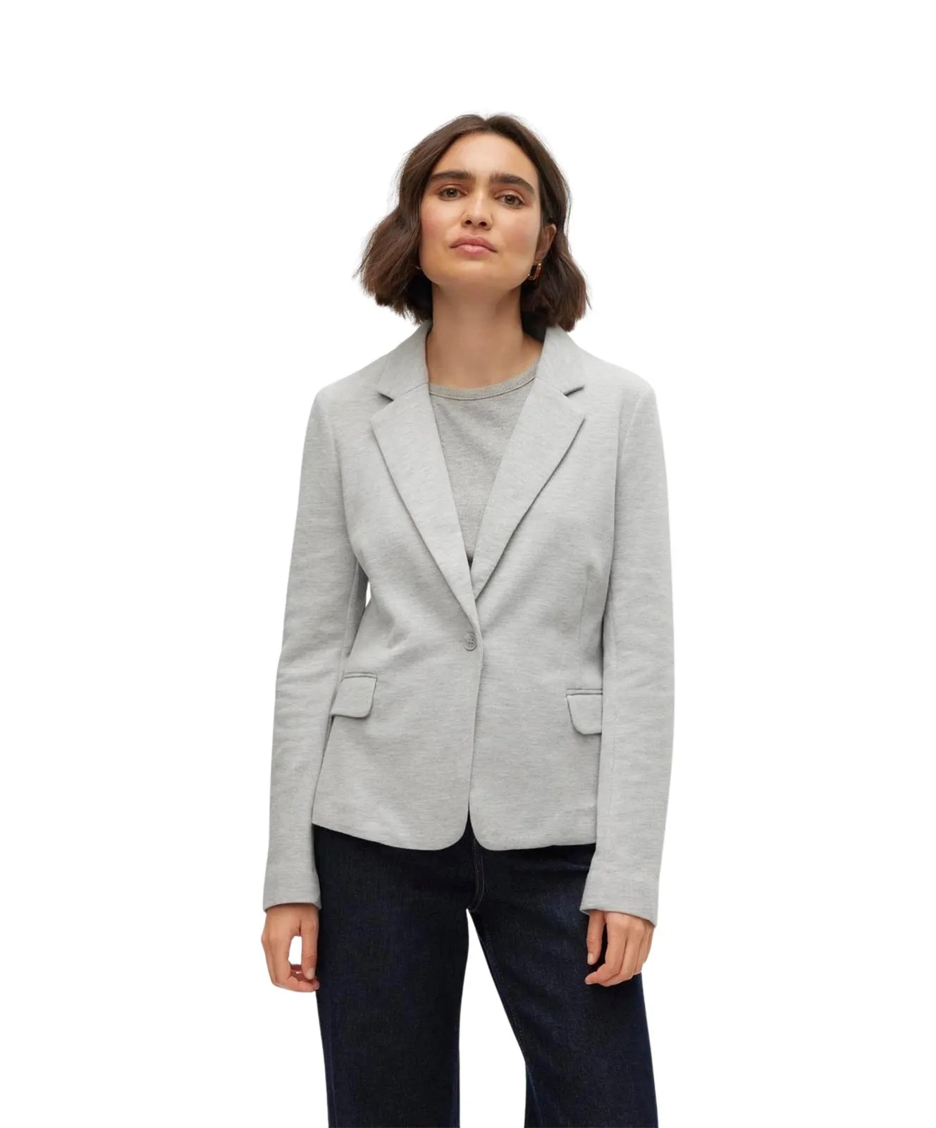 Vero Moda Blazer Julia in Light Grey Melange