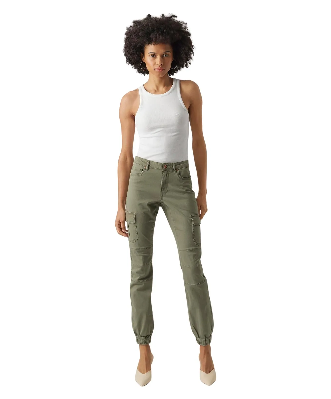 Vero Moda Hose Ivy mit Cargo-Stil in Ivy Grün