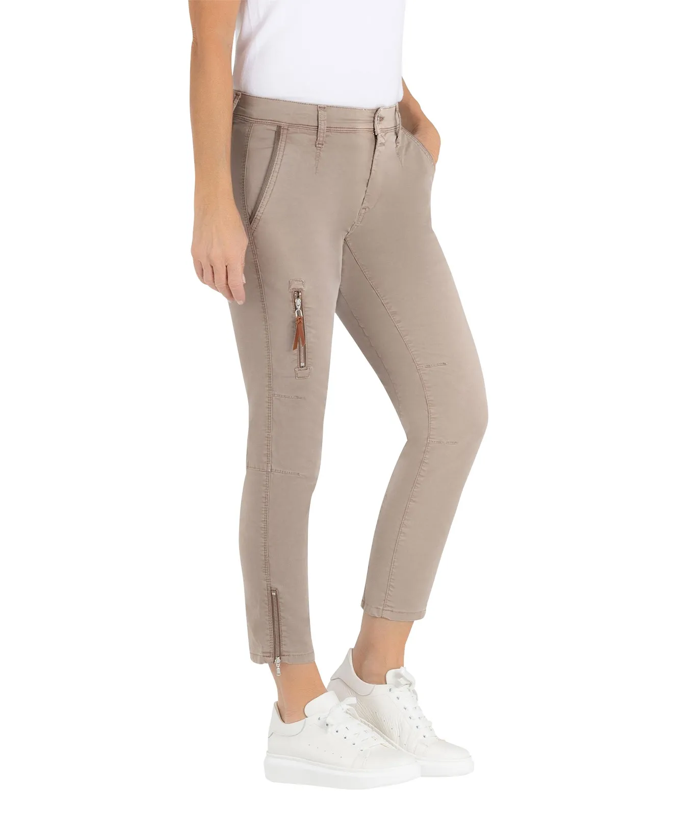 Mac Hose Relaxed Slim Fit Rich Cargo mit verkürzter Länge