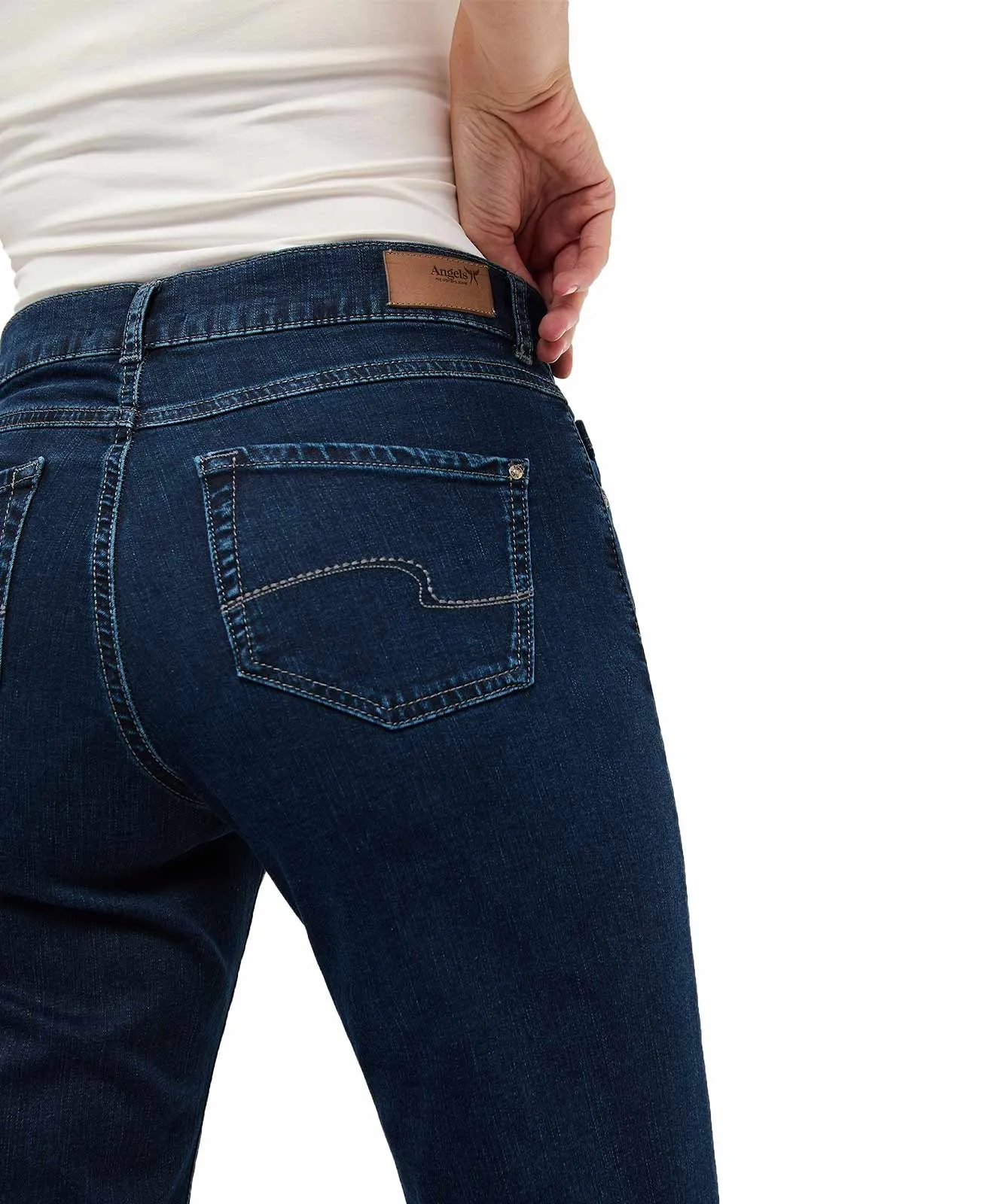 Angels Straight Jeans Dolly in Dark Indigo