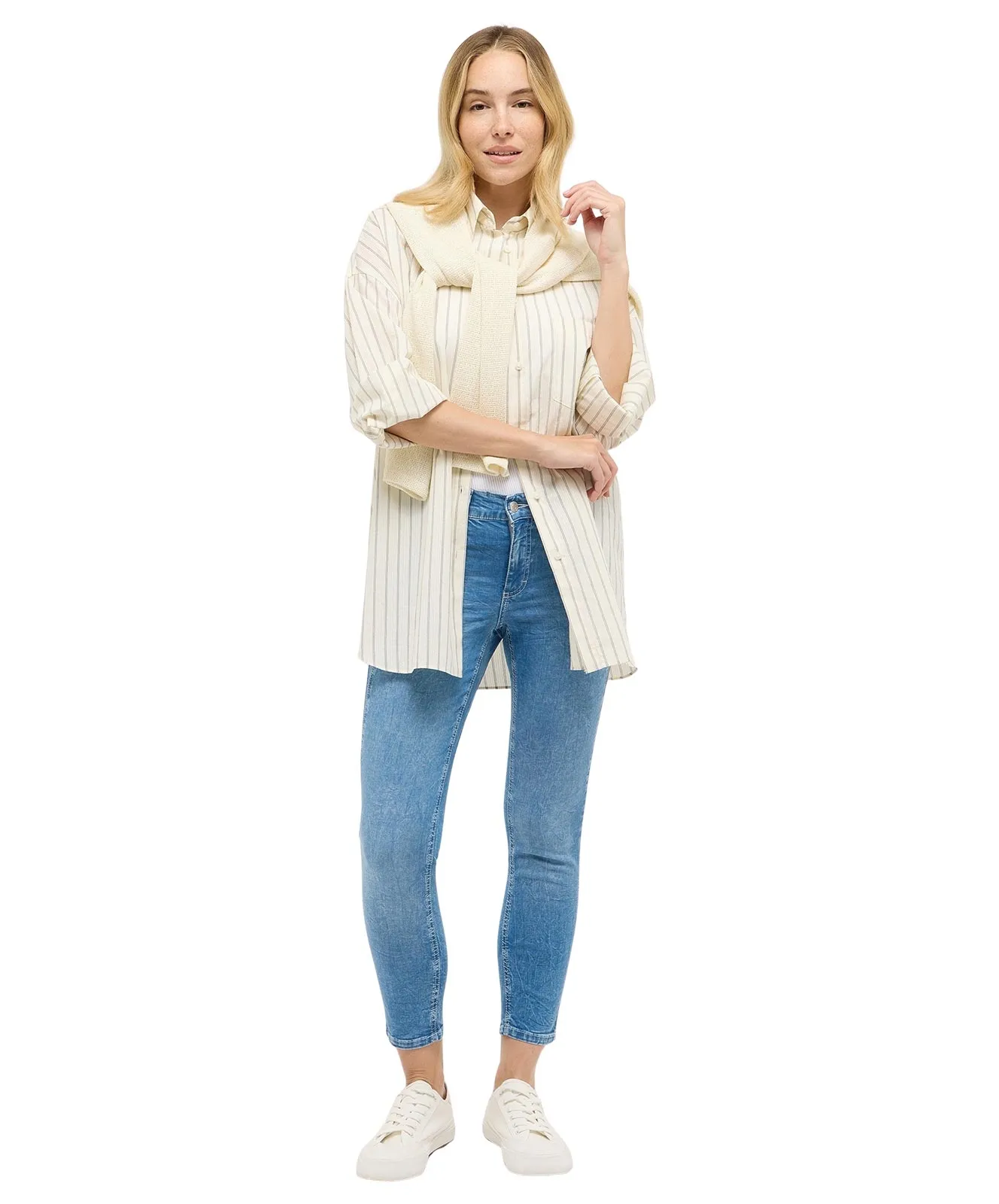 Angels 7/8 Jeans Ornella Urban in Light Blue Random Used