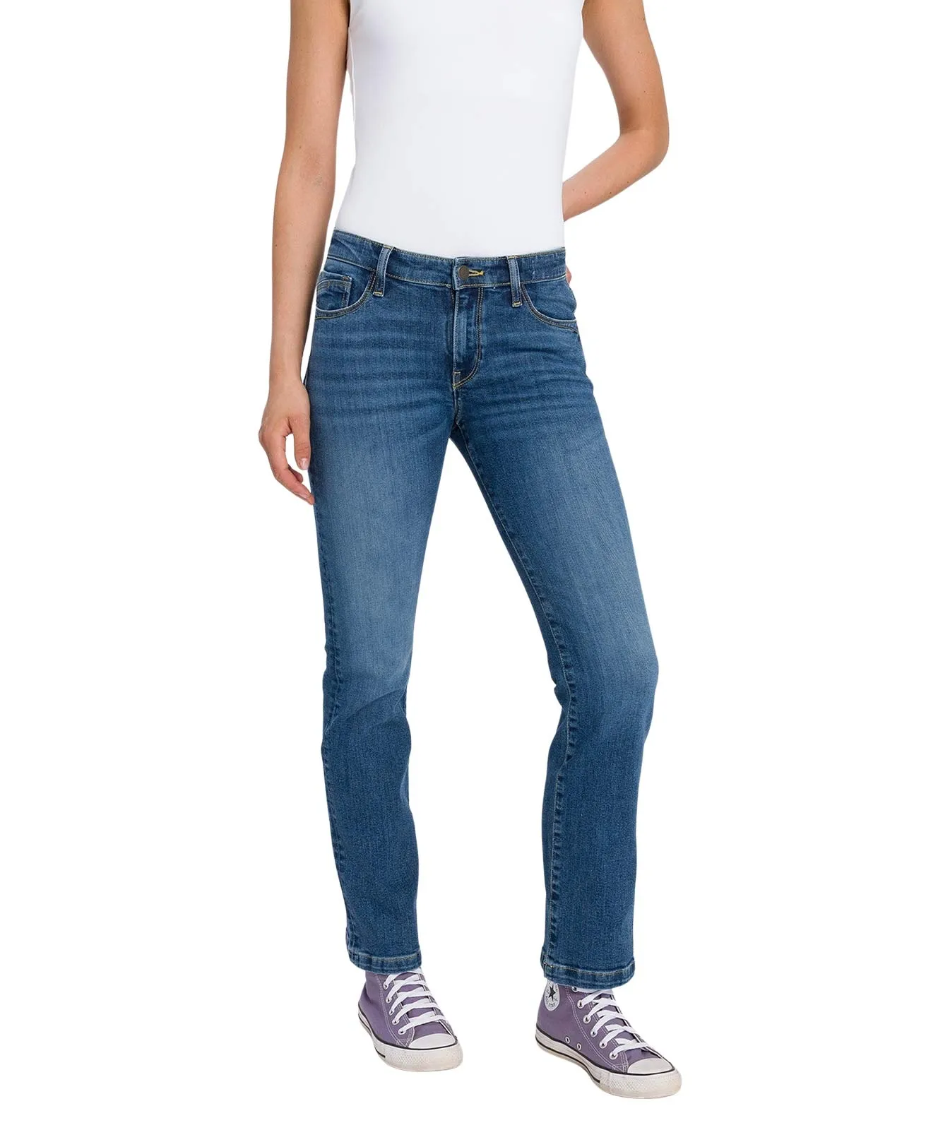 Cross Bootcut Jeans Lauren in Dark Blue Used