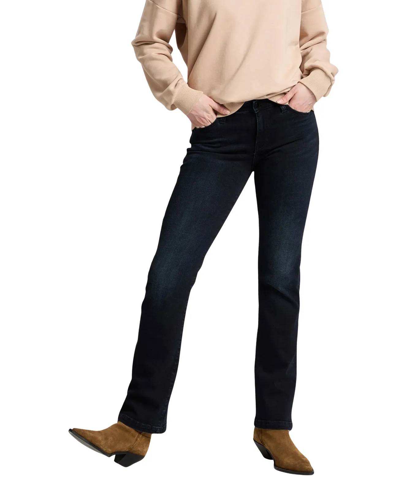 Cross Bootcut Jeans Lauren in Blue Black