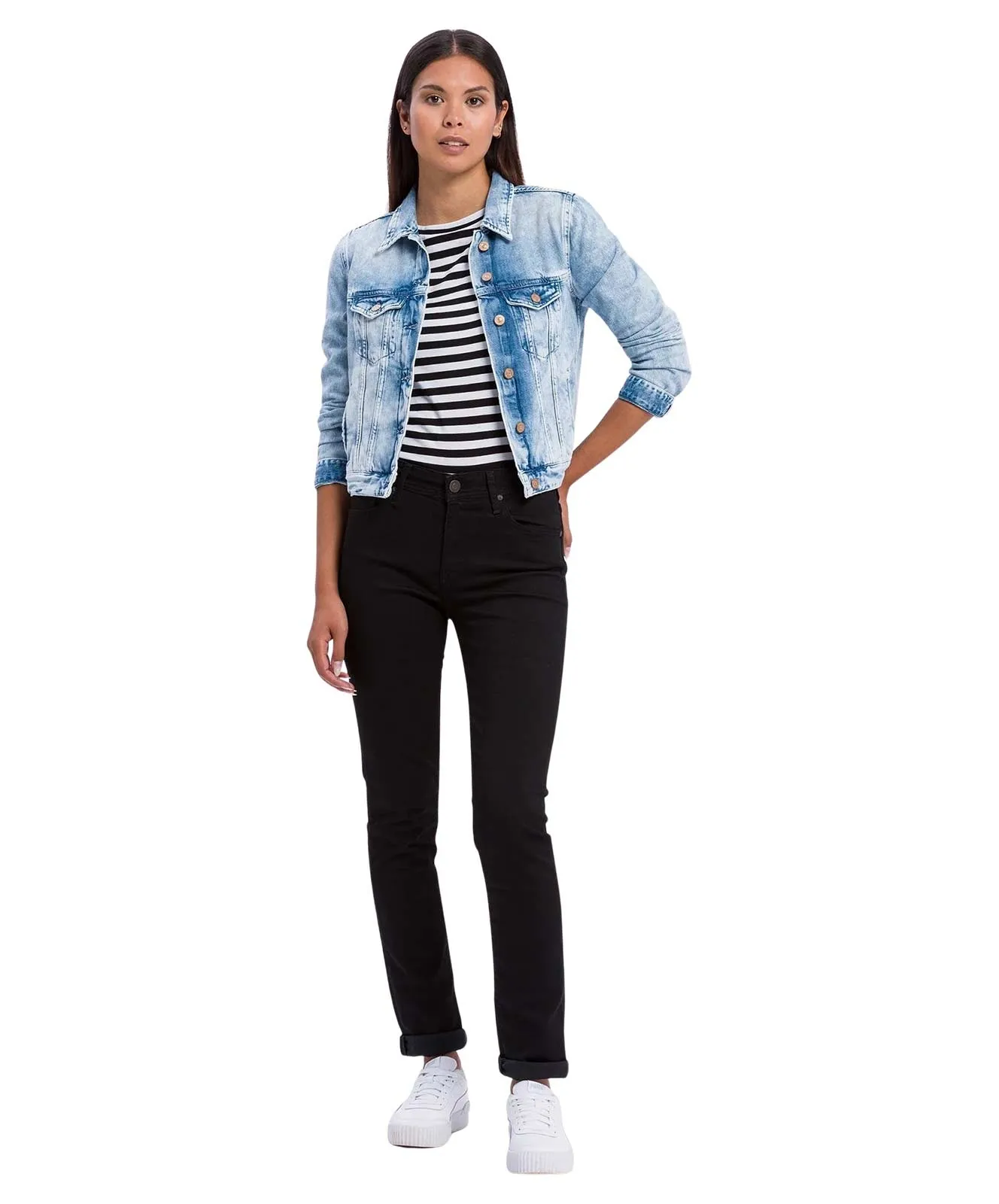 Cross Jeansjacke Jacket in Mid Blue