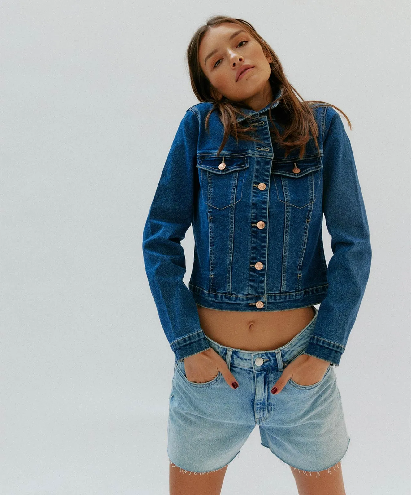 Vero Moda Jeansjacke Luna Slim in Medium Blue