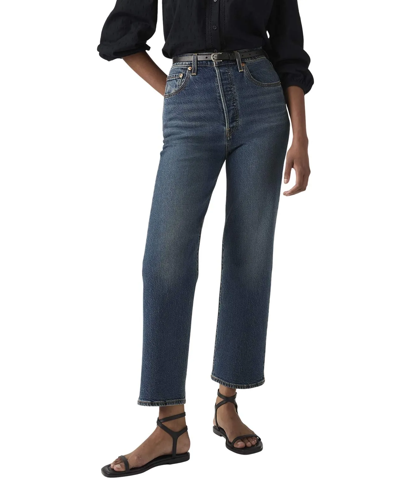 Levis 7/8 Jeans Ribcage Straight Ankle in Analyze This