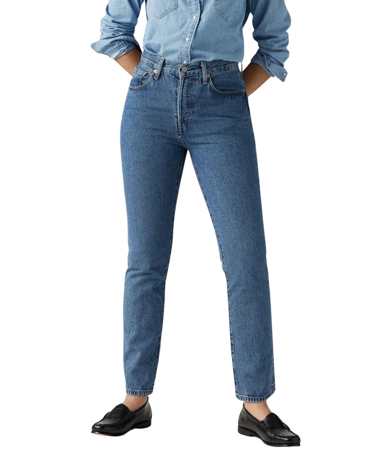Levis Mom Jeans 501 Damen in Shout Out Stone