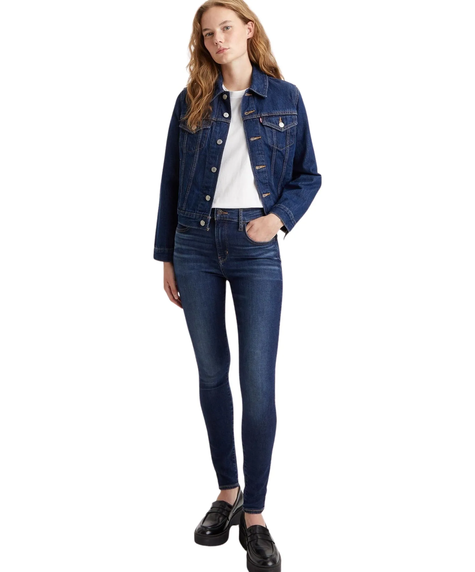 Levis High Waisted Jeans 720 High Rise Super Skinny in Love Song Dark