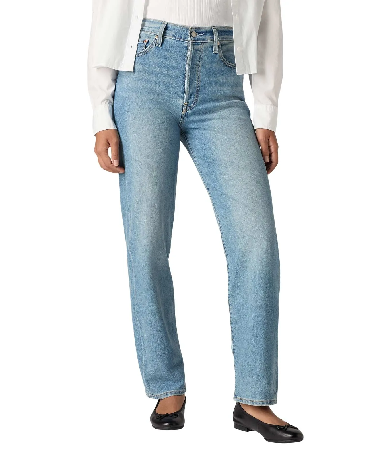 Levis 7/8 Jeans Ribcage Straight Ankle in Center Lane
