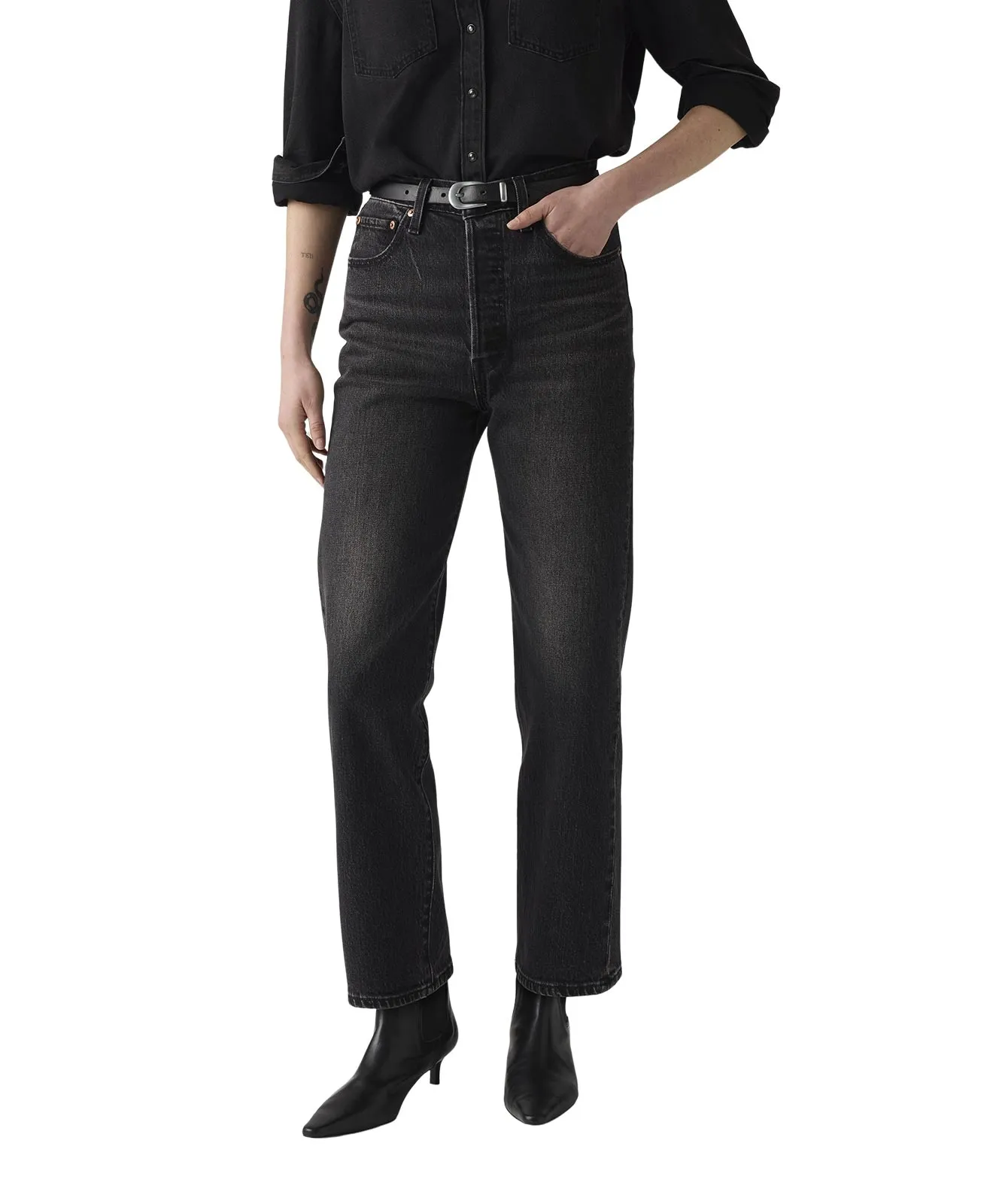 Levis 7/8 Jeans Ribcage Straight Ankle in Loom About