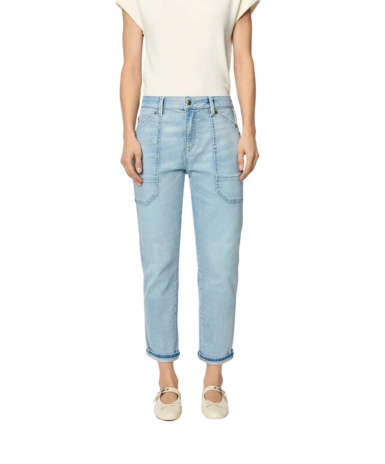 MAC Loose Fit Jeans Iowa Baggy in High-Low Bleached