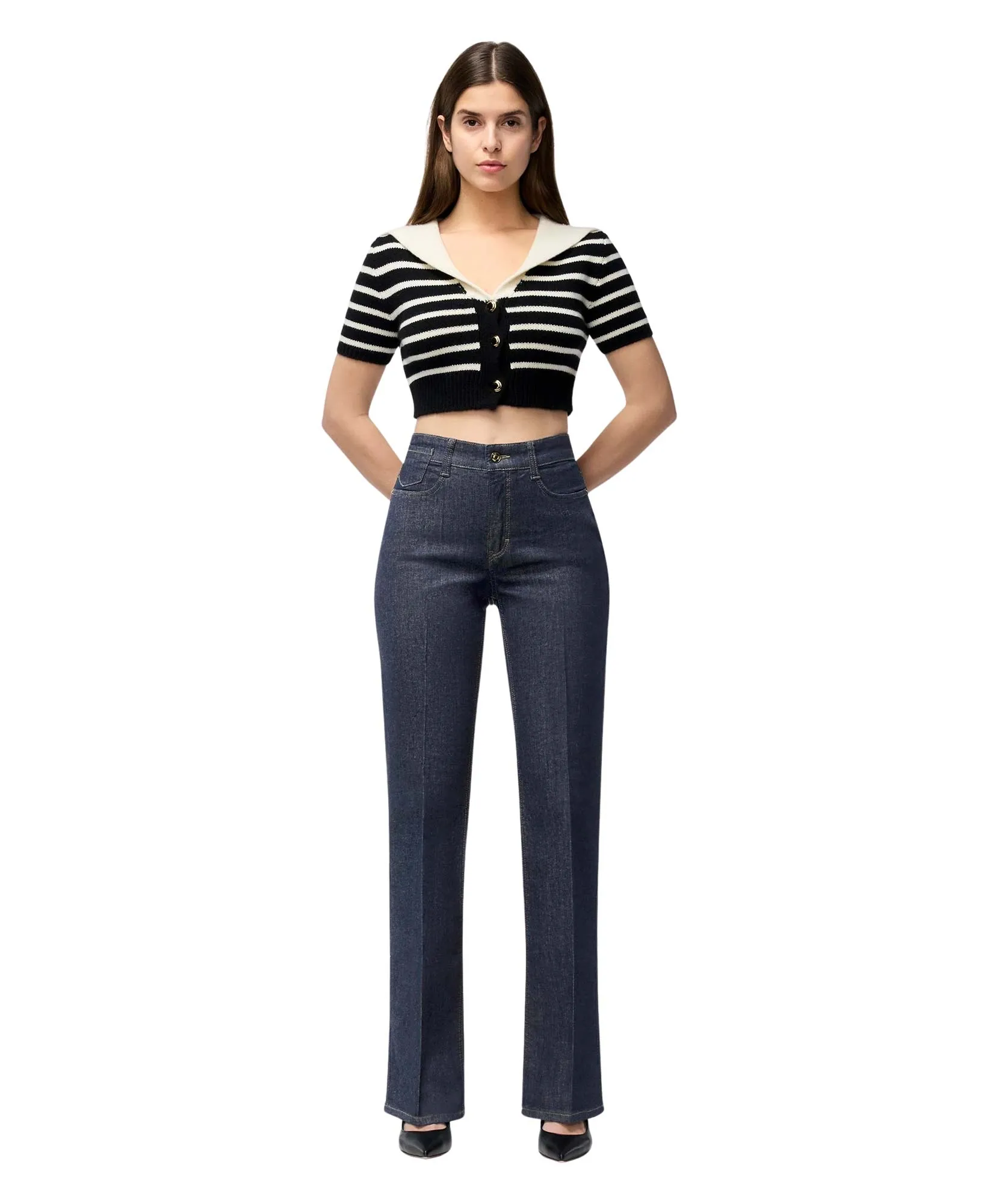 MAC Jeans Laura in Rinse-Waschung mit Flared Fit