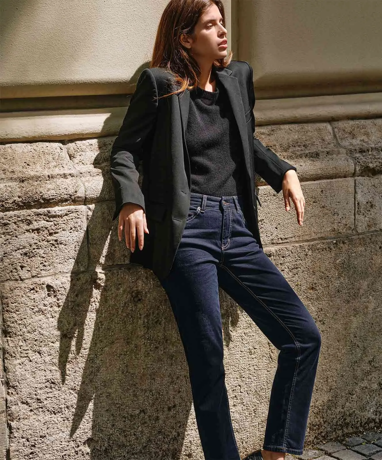 MAC Straight Jeans Melanie in Dark Rinsewash