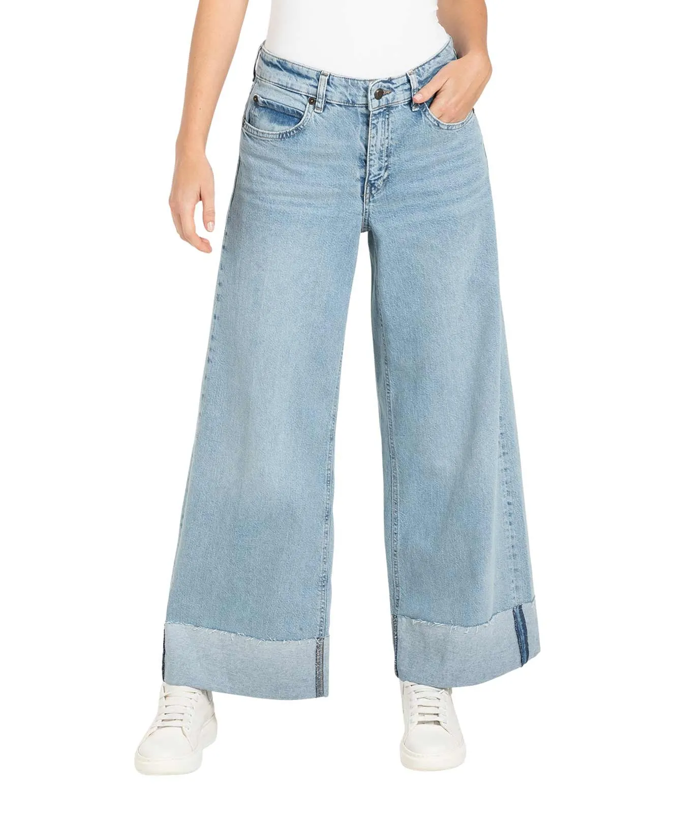 MAC Jeans Nevada Wide Leg in Hellblau