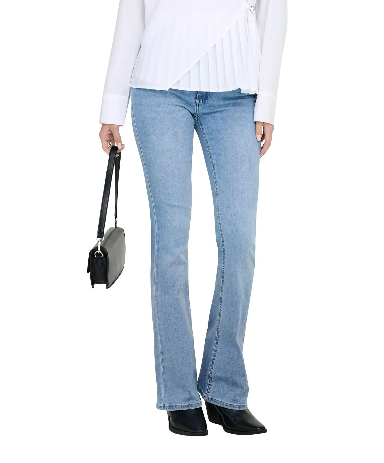 ONLY Blush Flared Jeans in Hellblau