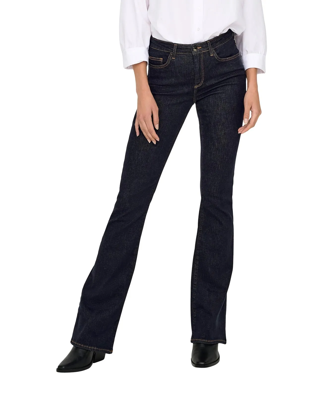 ONLY Blush Flared Jeans in Rinse-Waschung