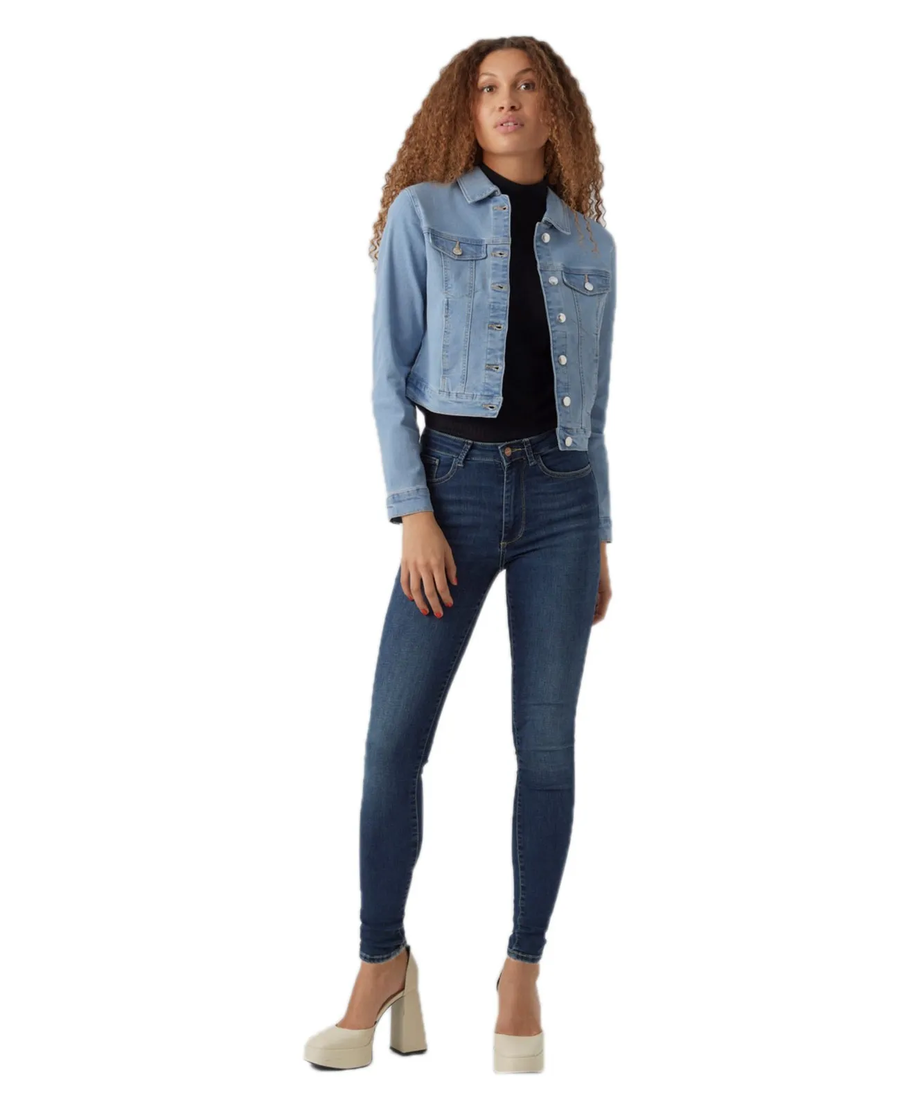 Vero Moda Jeansjacke Luna Slim in Light Blue
