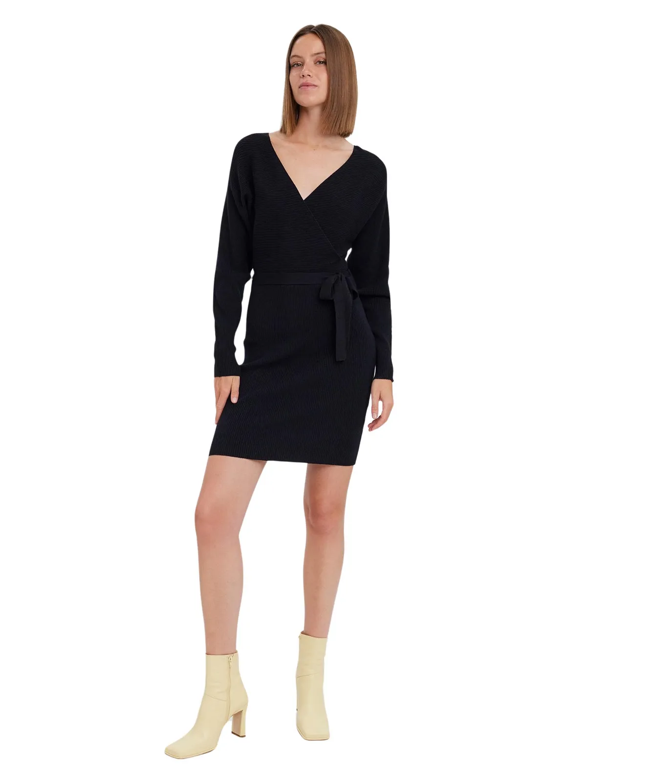 Vero Moda Strickkleid Hollyrem in elegantem Schwarz
