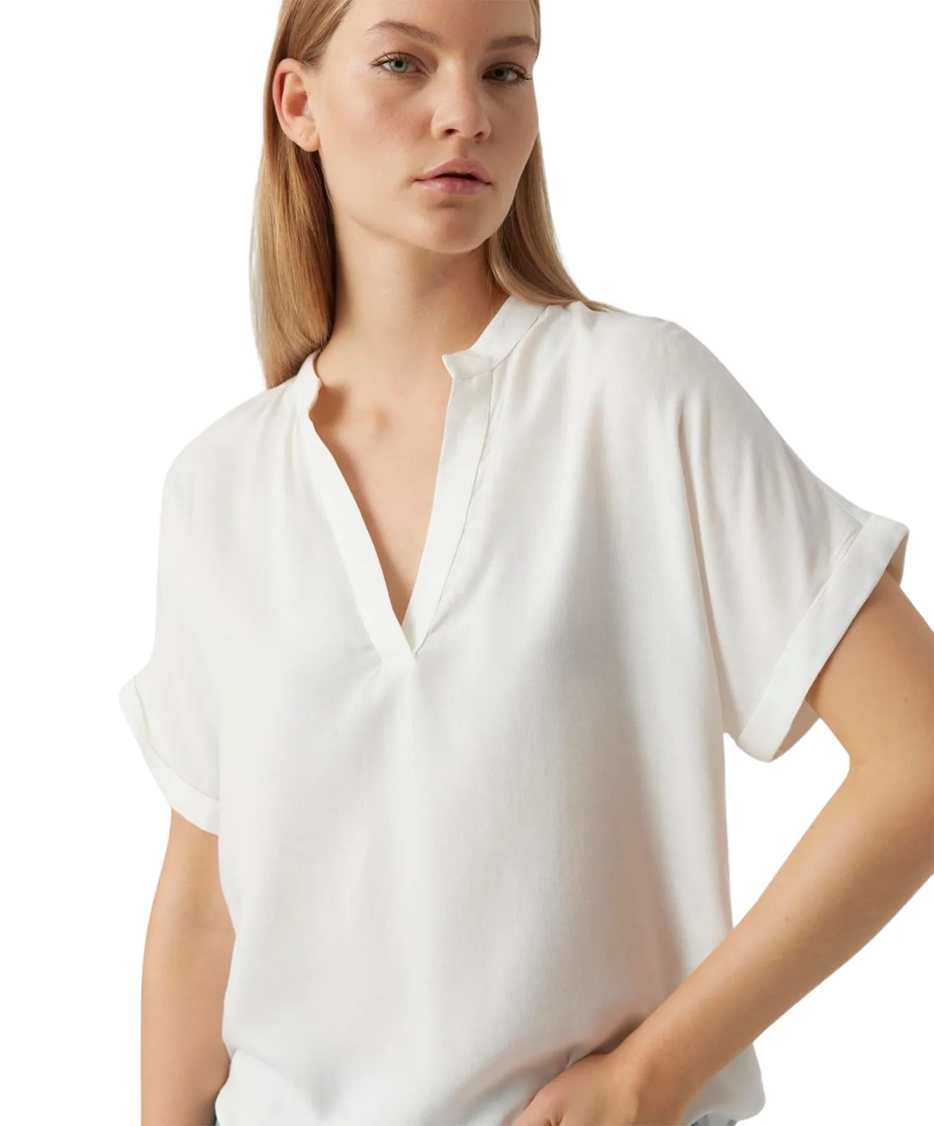 Vero Moda Blusenshirt Beauty in Snow White