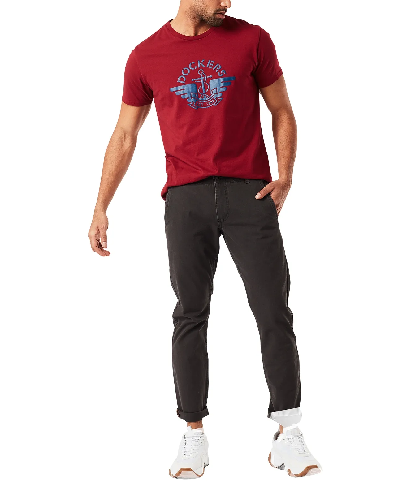 Dockers Chino Hose Alpha Skinny in Steelhead