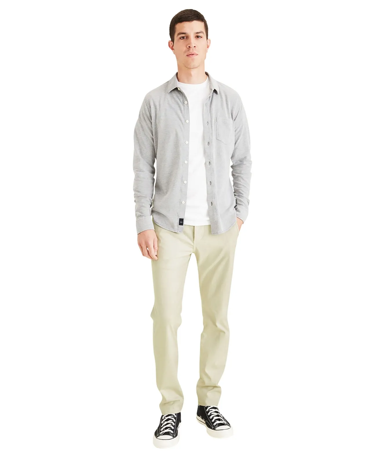 Dockers Chino Hose Alpha Khaki in Gray Breeze