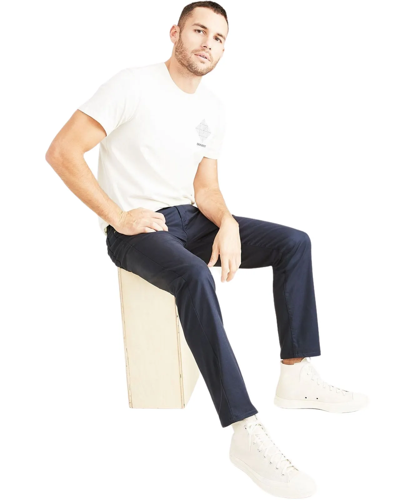 Dockers Stoffhose Jeans Cut Slim in Navy Blazer