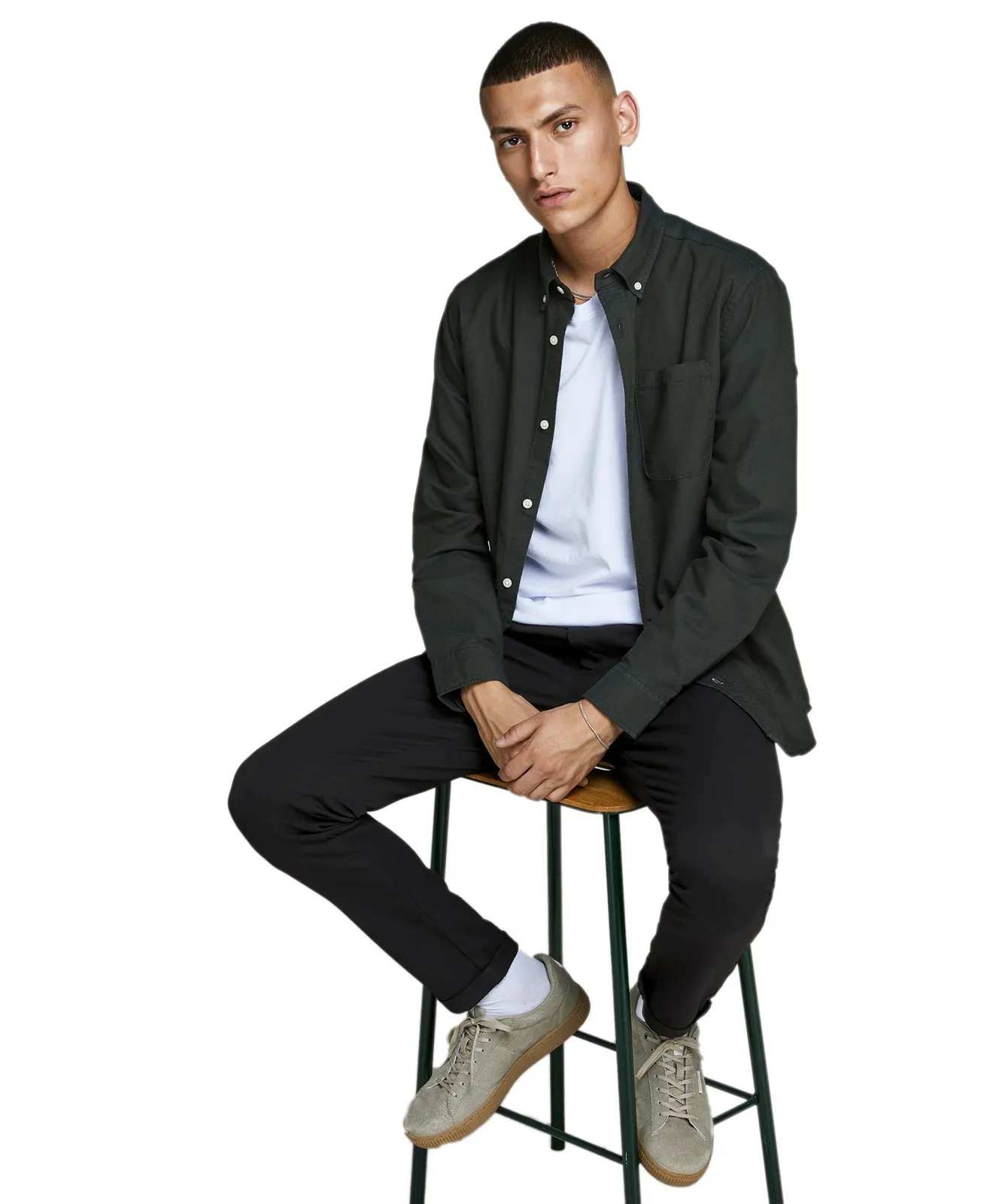 Jack & Jones Chino Hose Marco Connor in Black