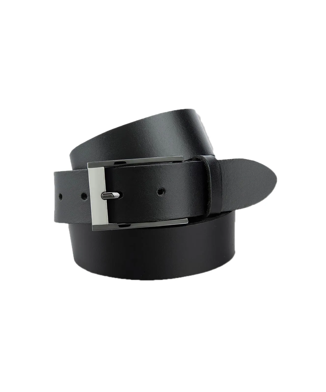 Bernd Götz Ledergürtel 3,5cm Basicleder Gürtel in Black