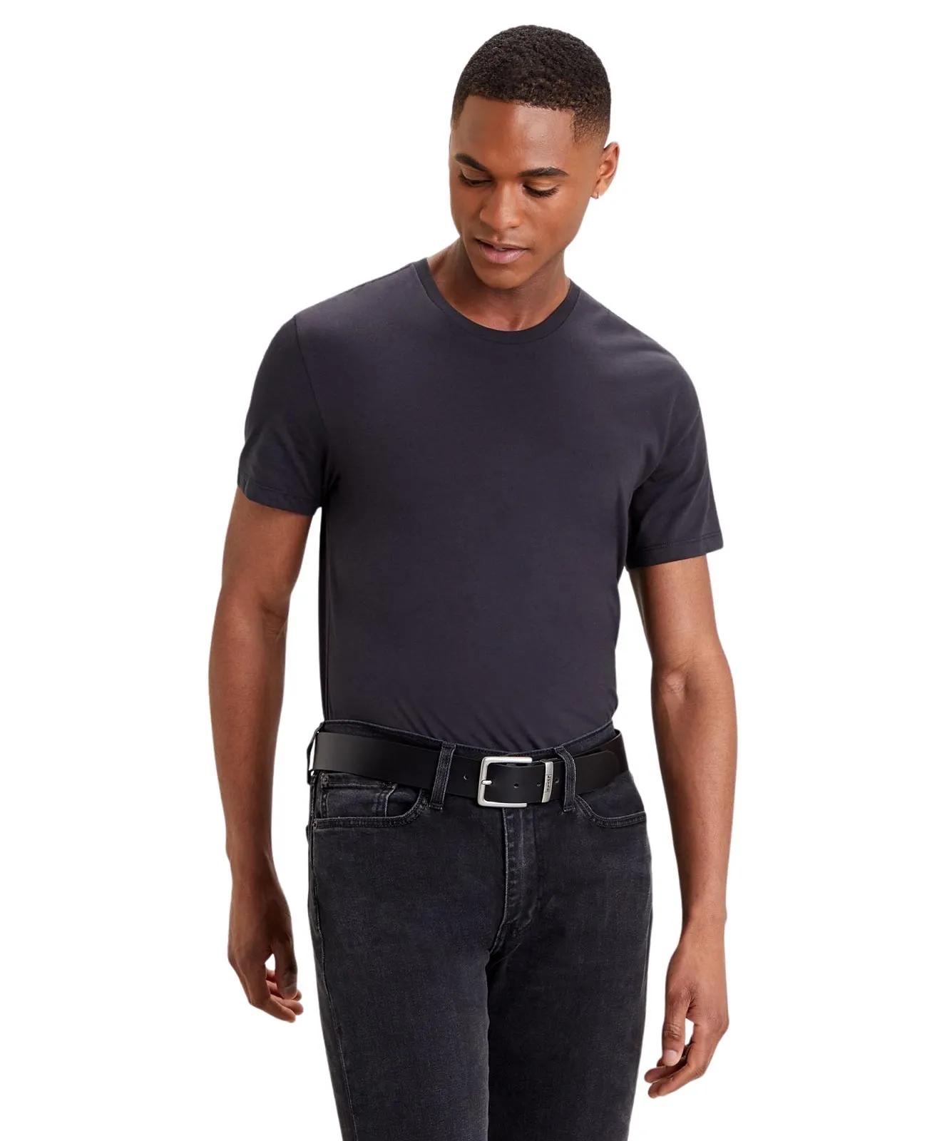Levis Ledergürtel New Albert in Black