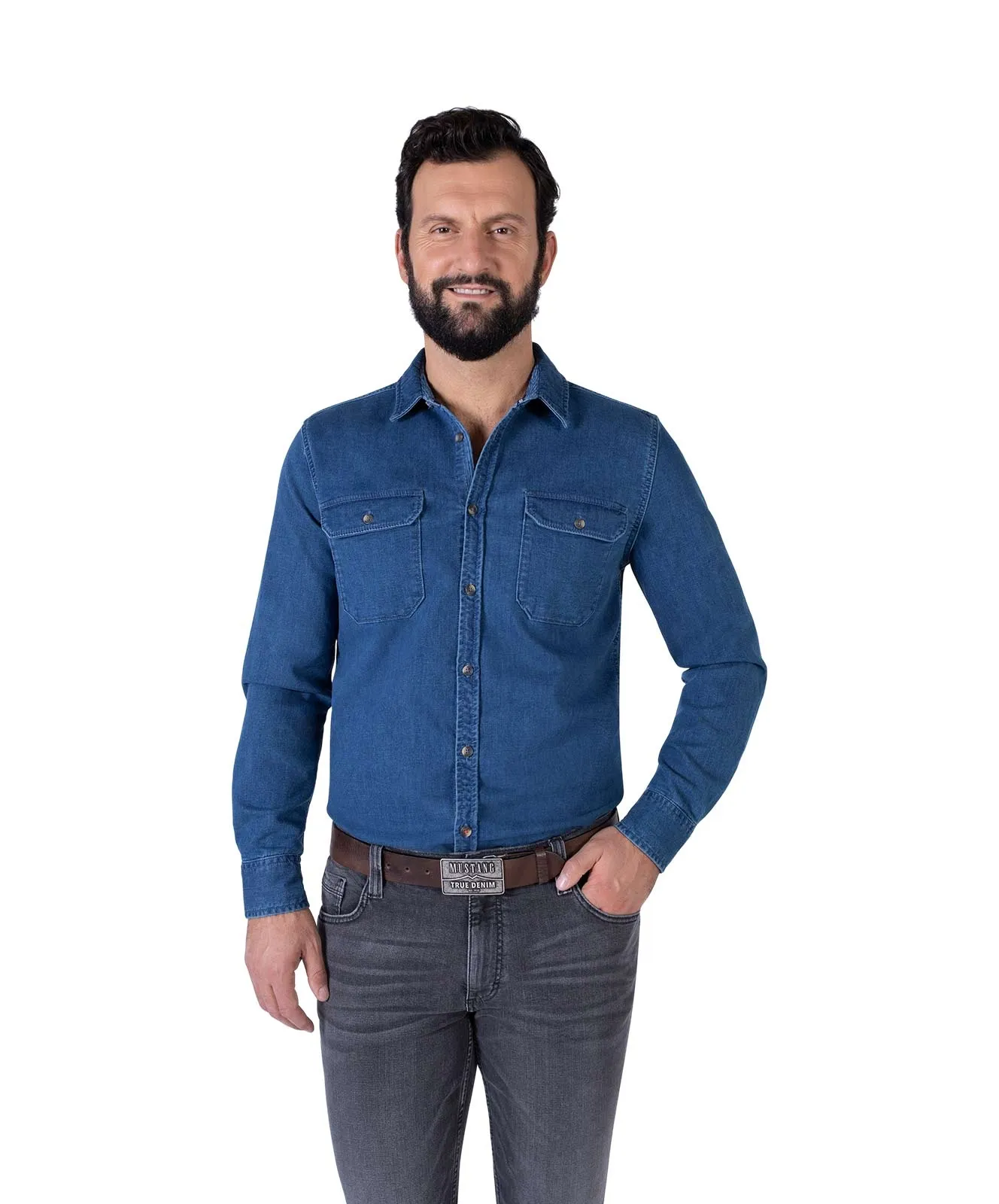 Mustang Koppelgürtel 40 Mm Gürtel MG2170R17 in Dark Brown