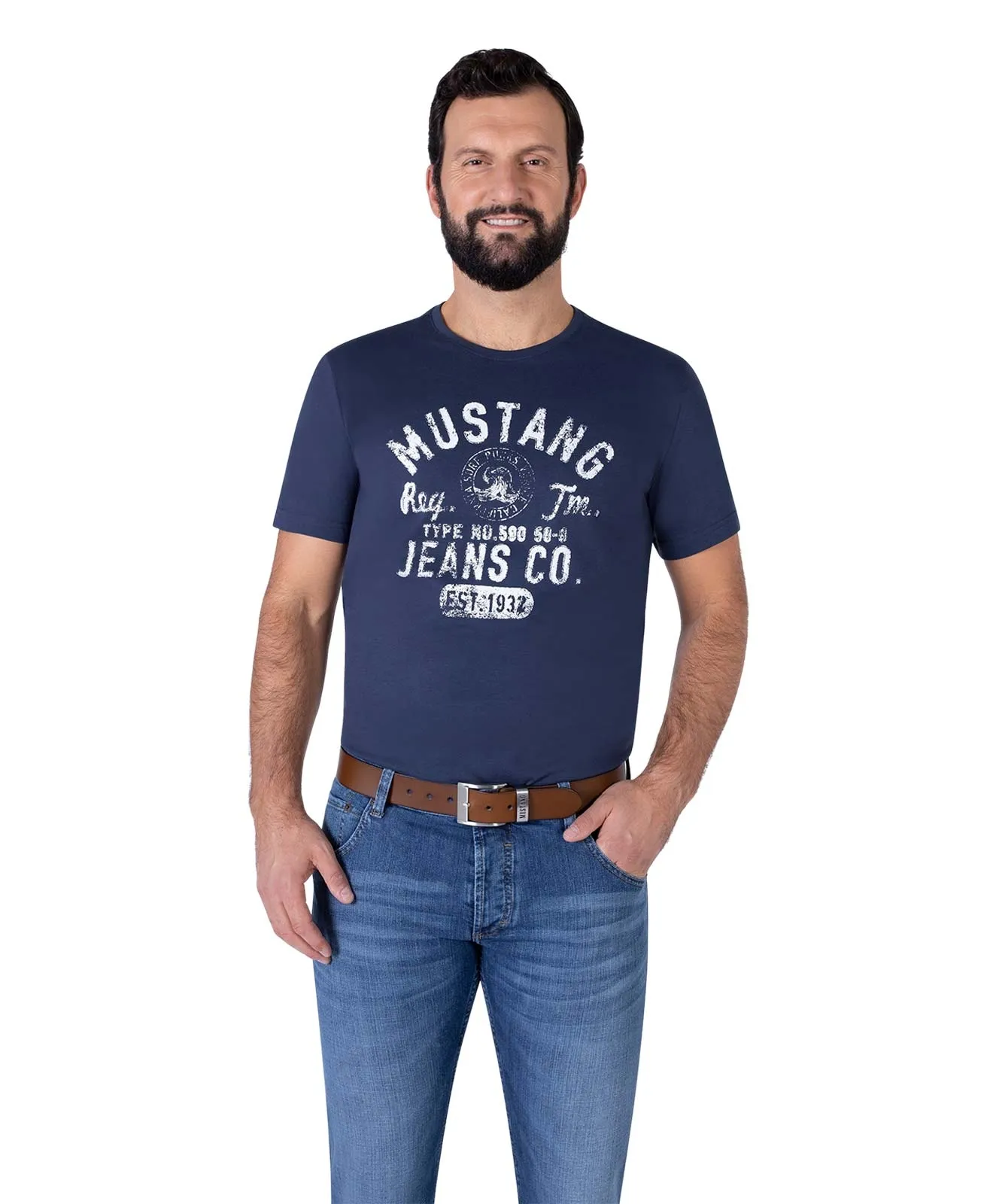 Mustang Ledergürtel 40 Mm Gürtel MG2164L15 in Baileys