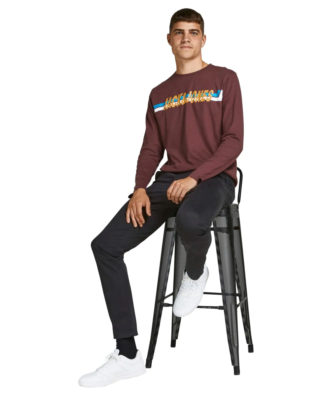 Jack & Jones Chino Hose Marco in Black