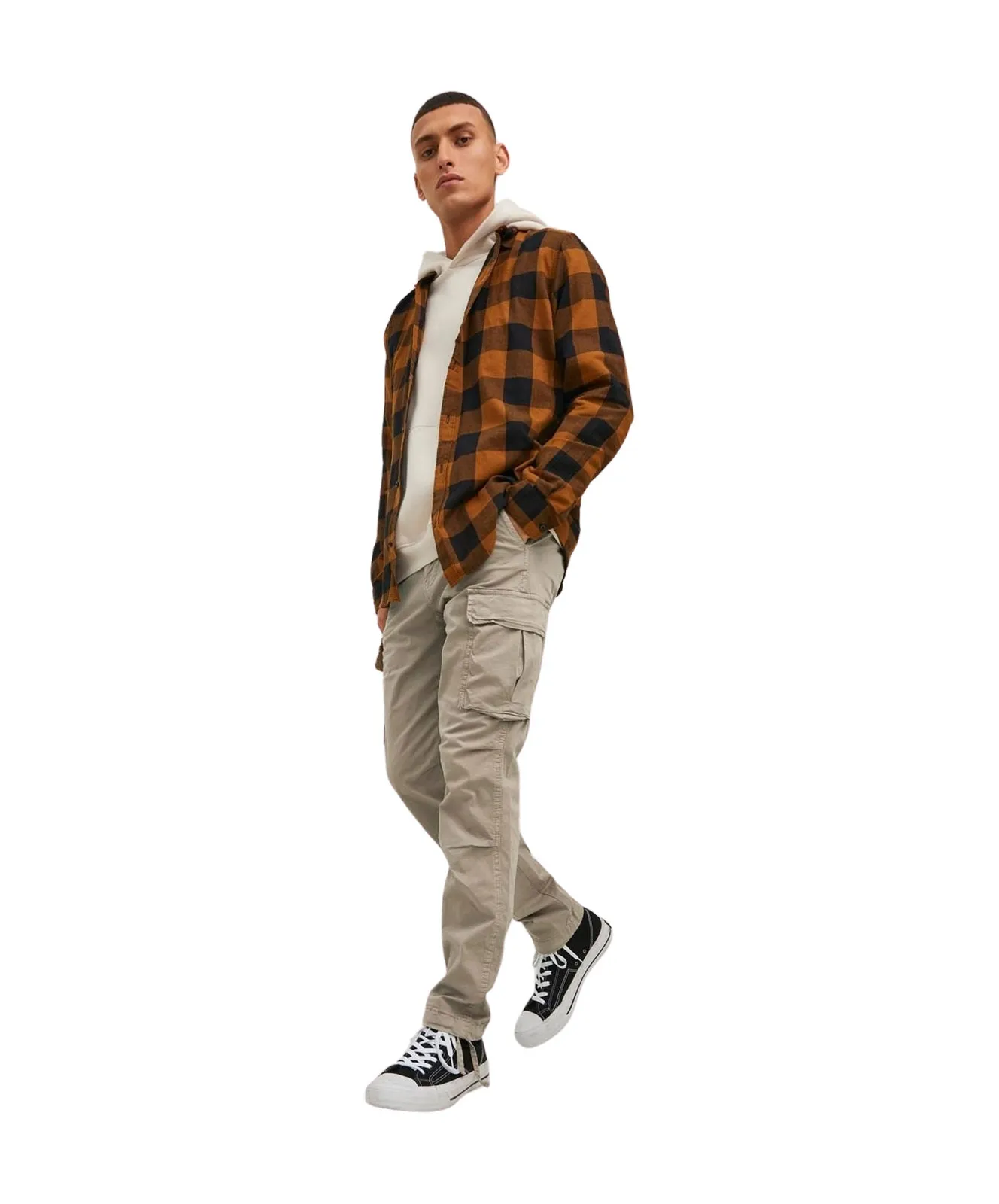 Jack & Jones Cargohose Stace Trucker in Beige