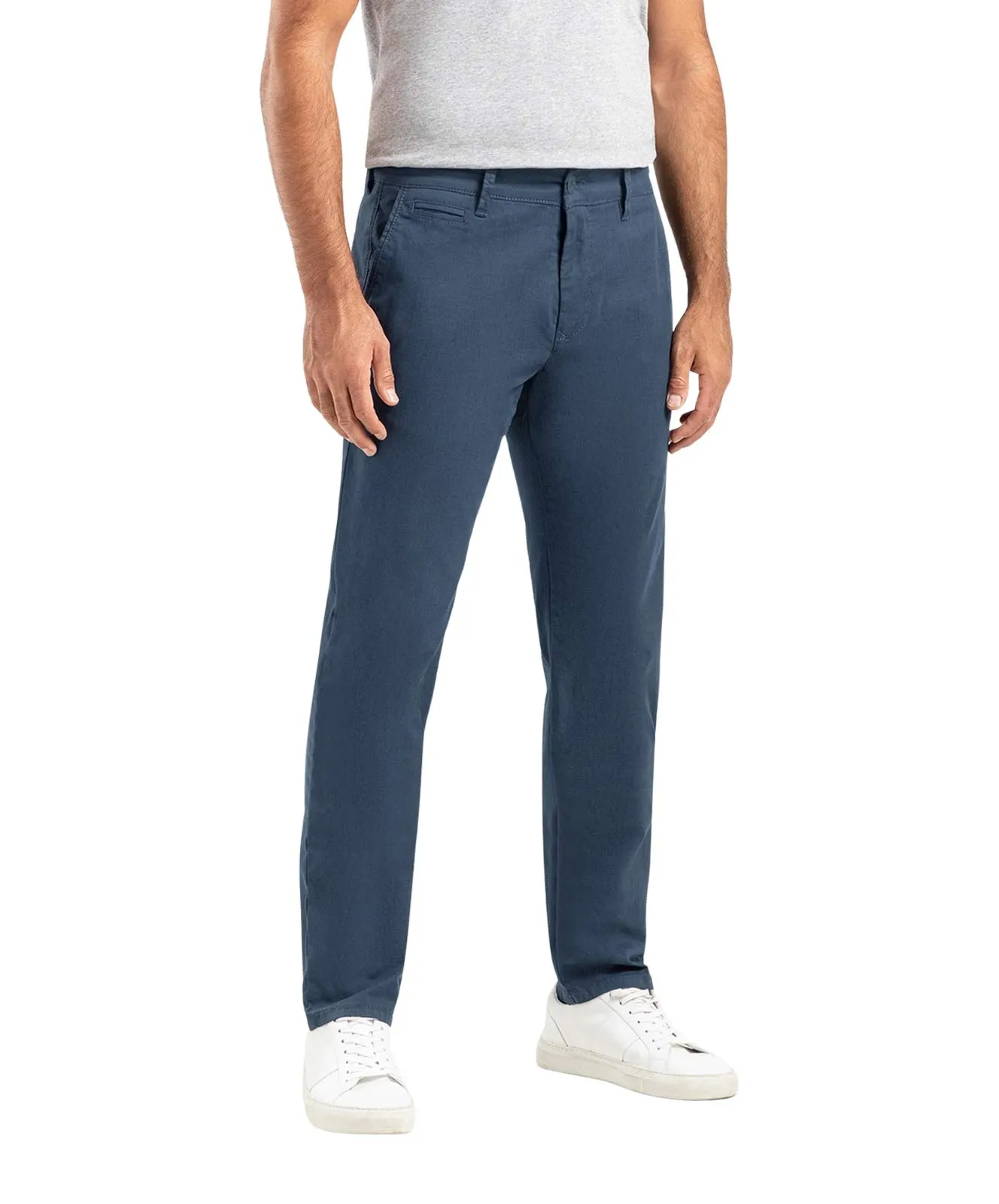 MAC Chino Hose Lennox Printed in Midnight Blue Stripes