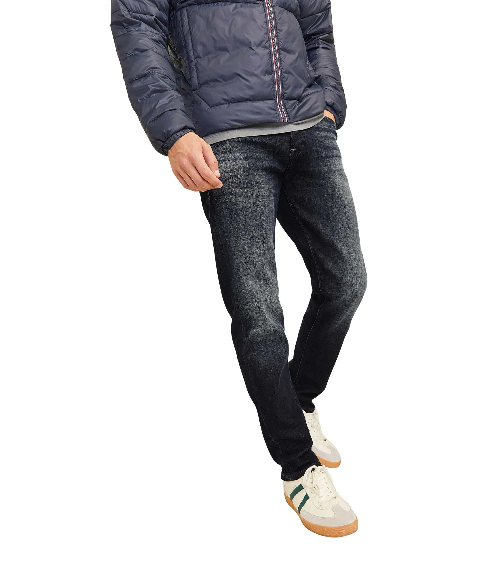 Jack & Jones Tapered Jeans Mike Cade in Blue Denim