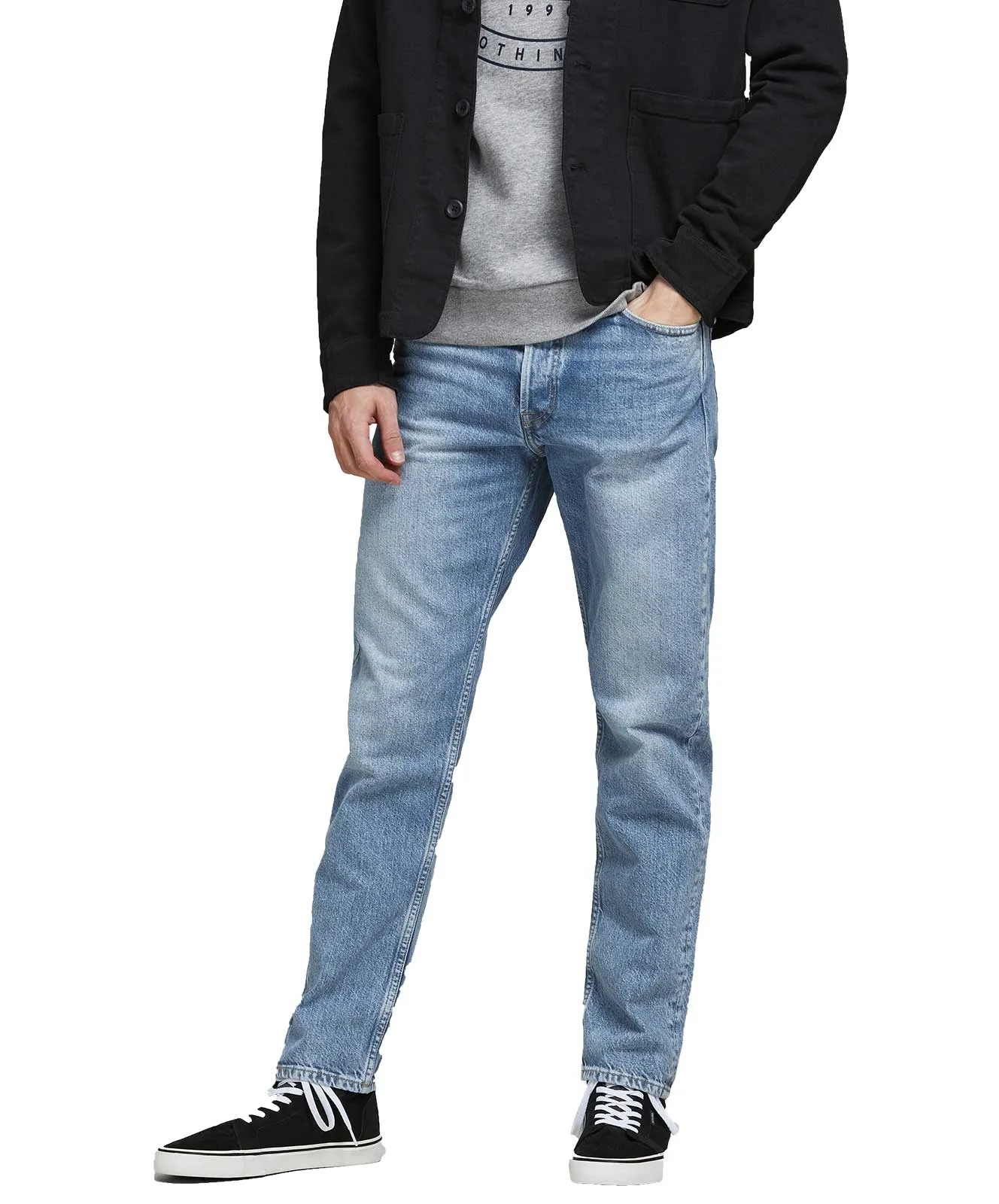 Jack & Jones Loose Fit Jeans Chris in Blue Denim