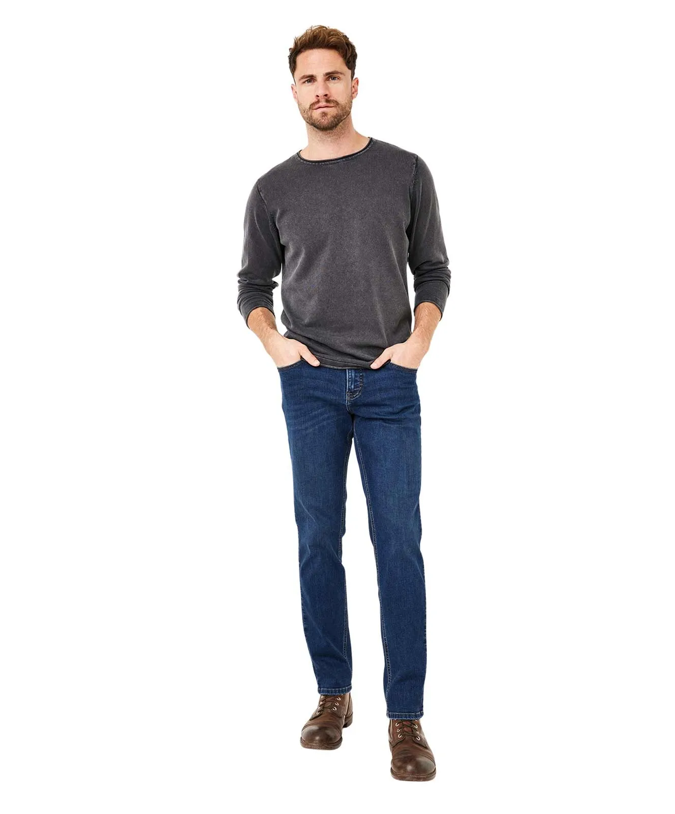 Paddocks Slim Fit Jeans Ranger Pipe in Mid Blue Used